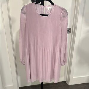 Pleated Lavender Women's Dress